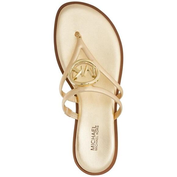 Michael Kors Women's Hampton Slip-On Embell, Gold Size 8M - Picture 3 of 5